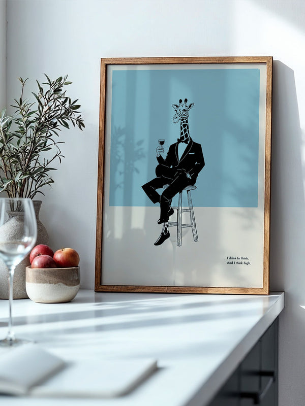 Giraffe Anzug Minimalistisch