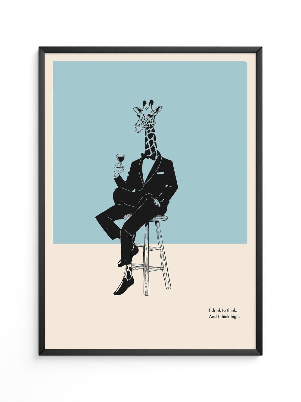 Giraffe Anzug Minimalistisch