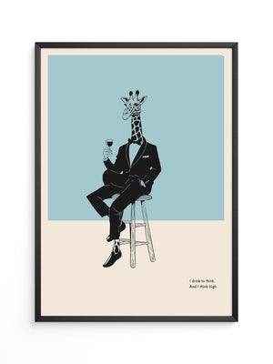 Giraffe Anzug Minimalistisch