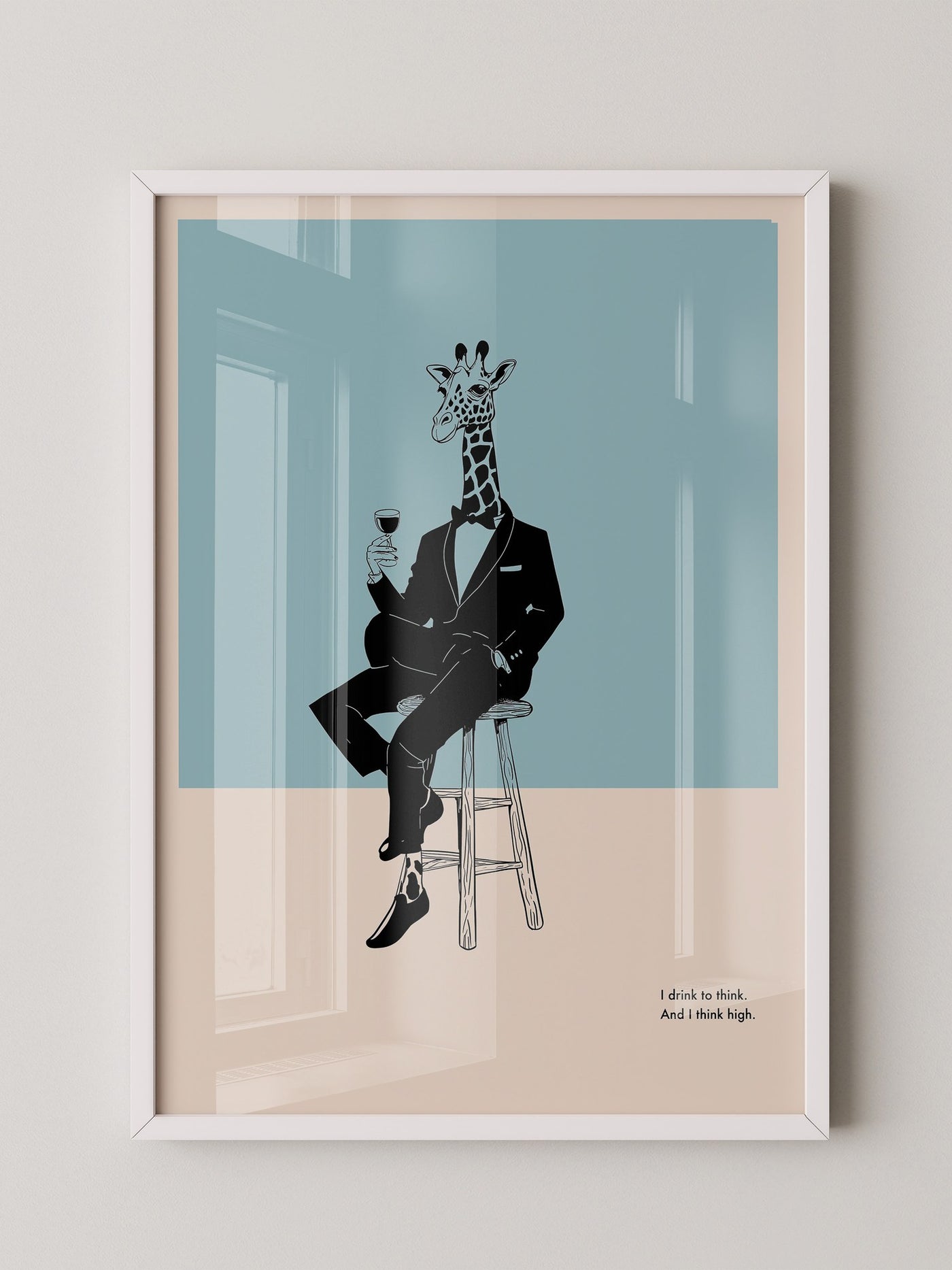 Giraffe Anzug Minimalistisch