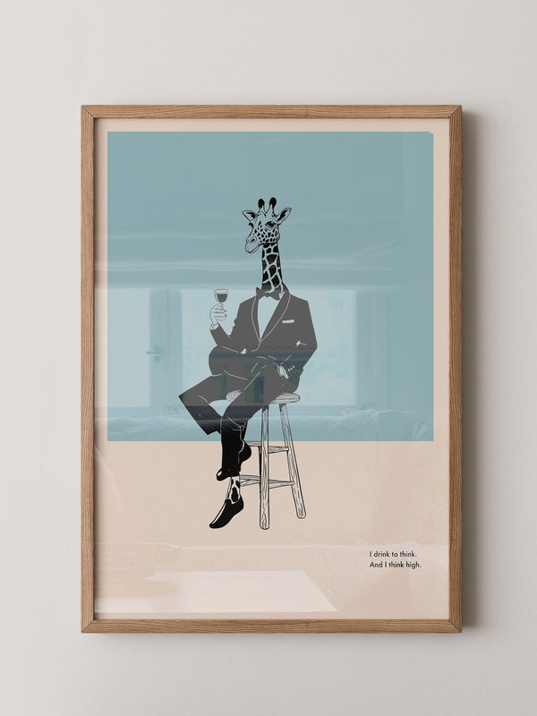 Giraffe Anzug Minimalistisch