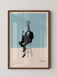 Giraffe Anzug Minimalistisch