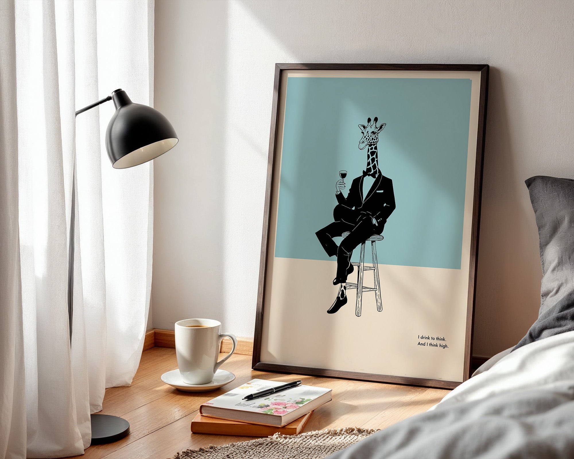 Giraffe Anzug Minimalistisch