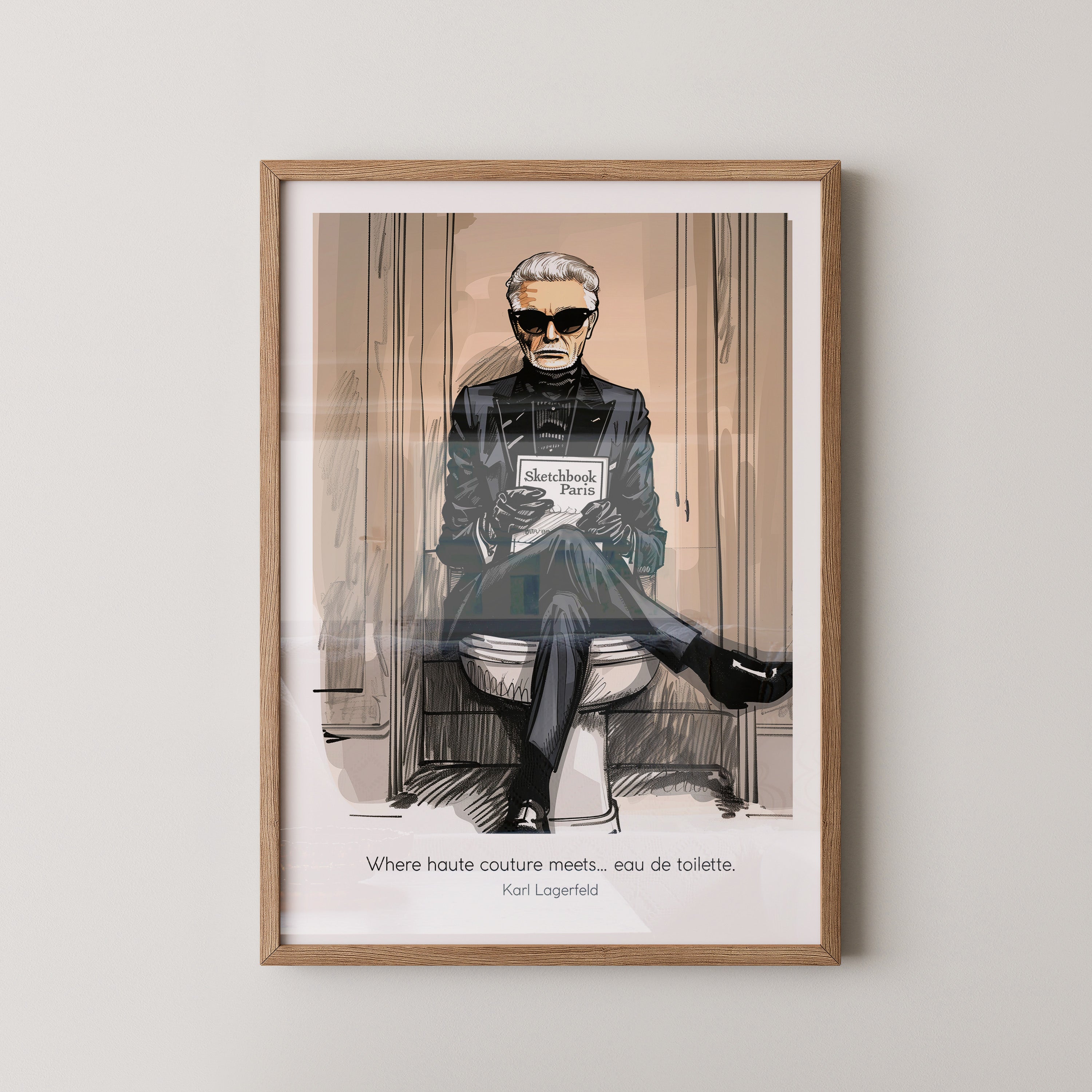 Modeikone Skizzenbuch Humor