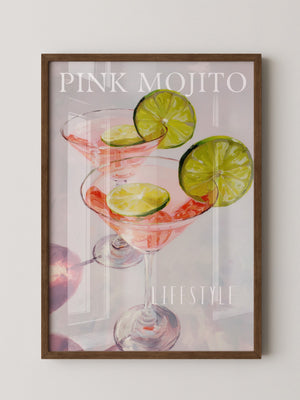 Mojito Gläser Rosa Ölgemälde