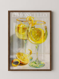 Limoncello Gläser Ölmalerei