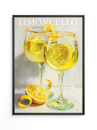 Limoncello Gläser Ölmalerei