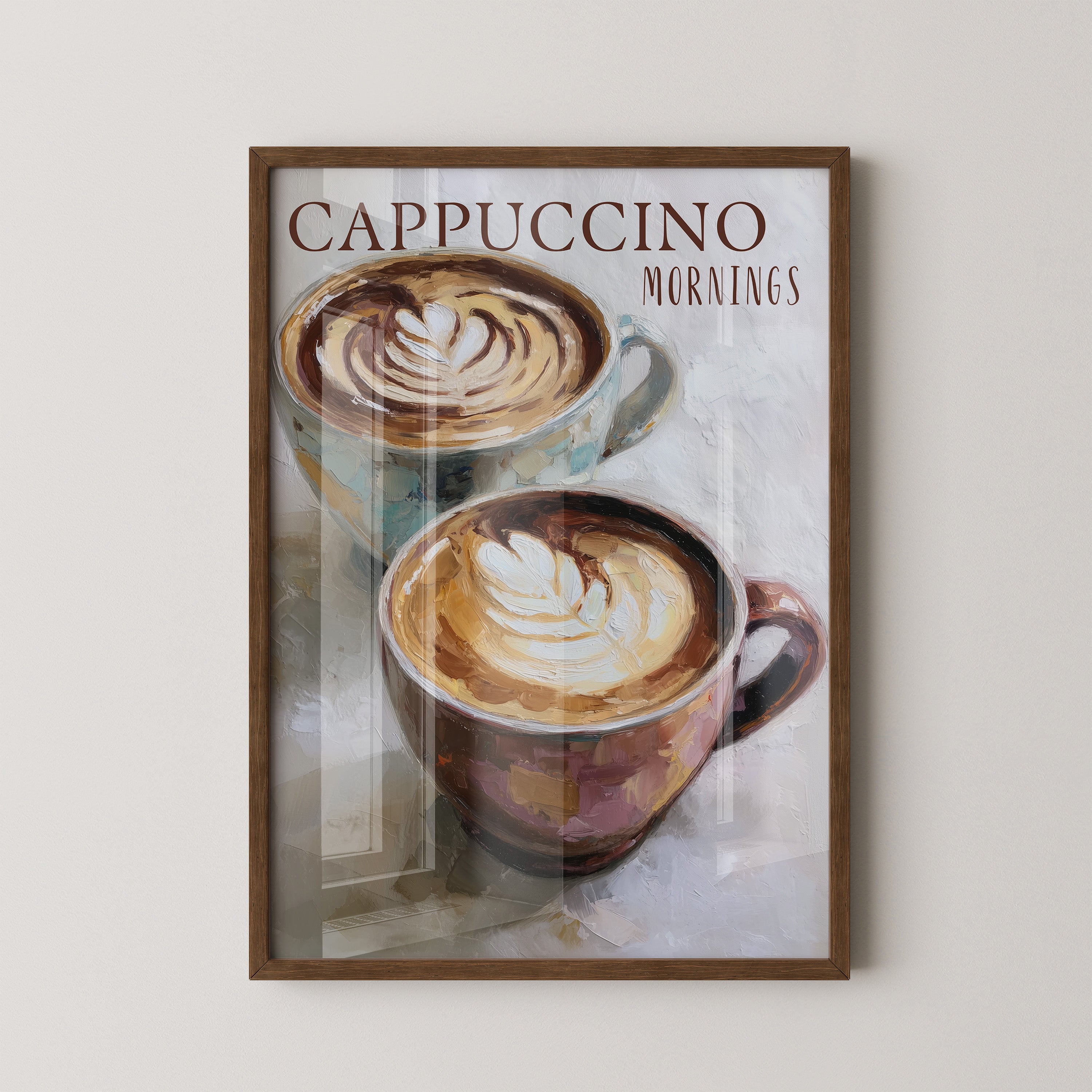 Cappuccino Malerei Pastelltöne