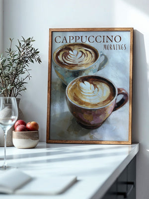 Cappuccino Malerei Pastelltöne