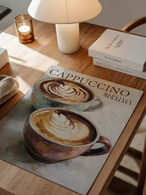 Cappuccino Malerei Pastelltöne