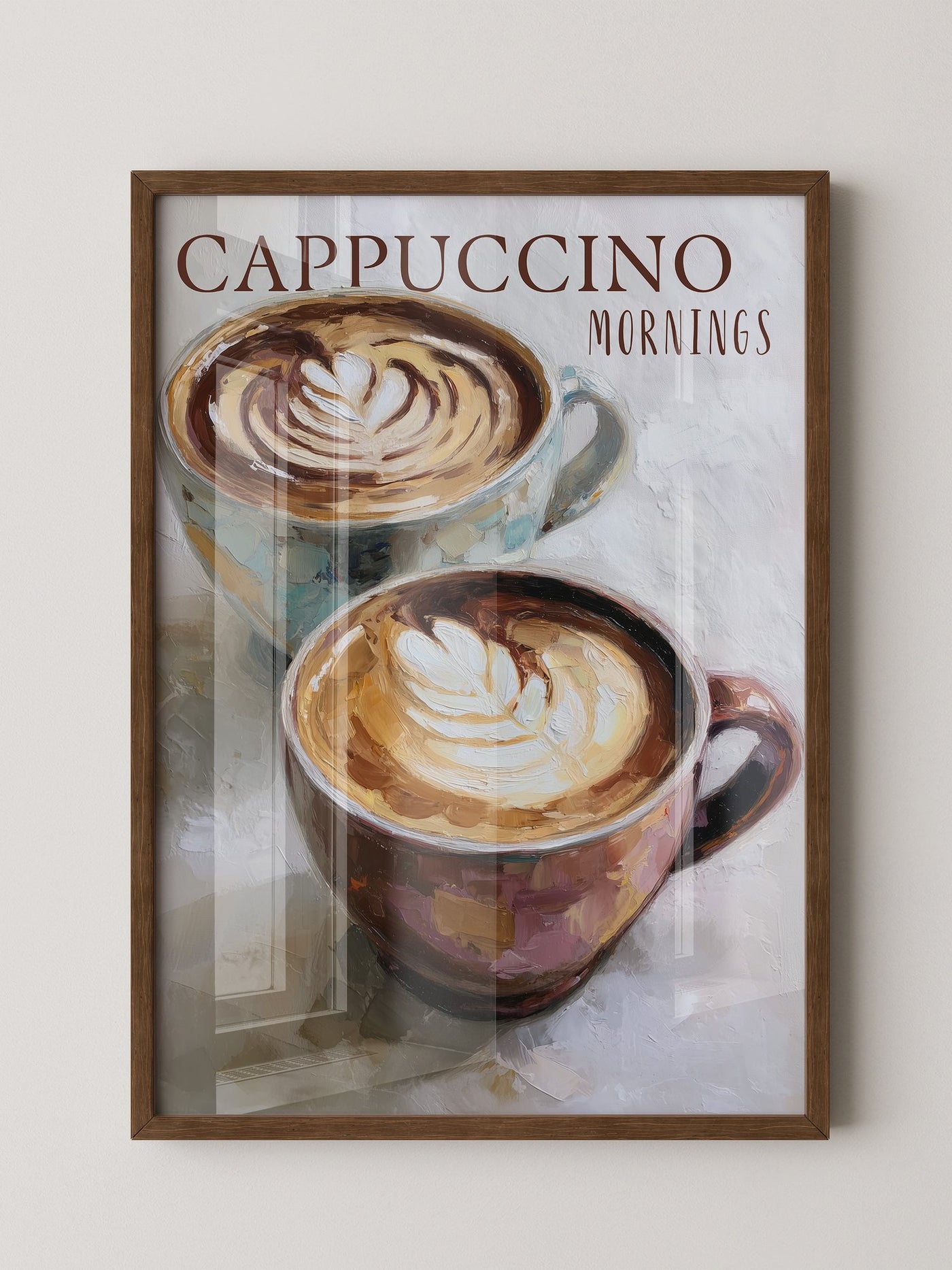 Cappuccino Malerei Pastelltöne