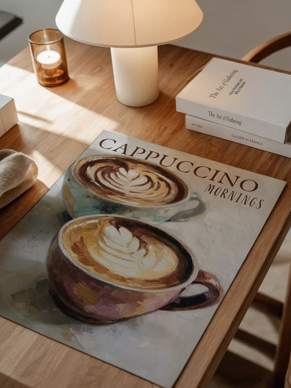 Cappuccino Malerei Pastelltöne