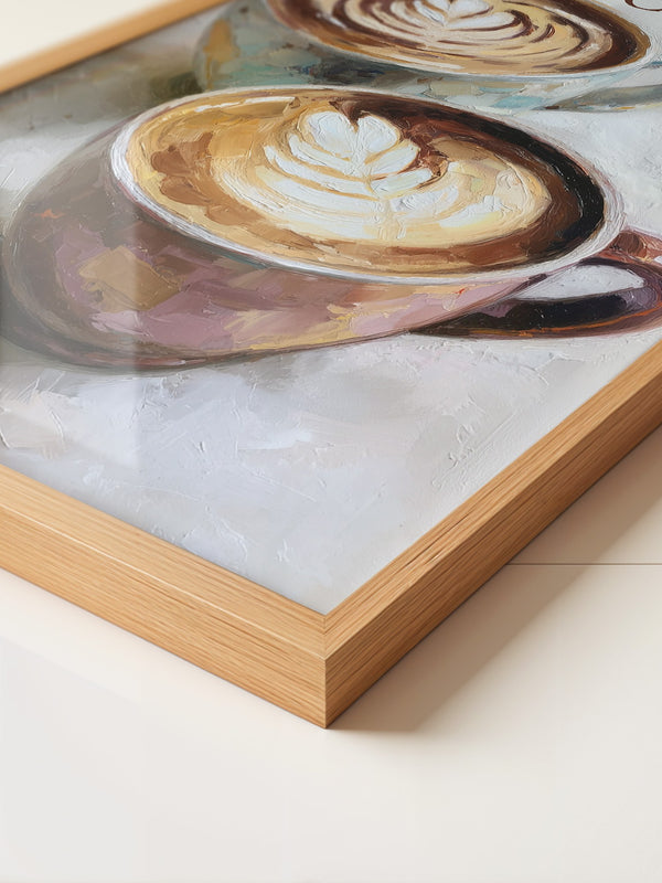Cappuccino Malerei Pastelltöne