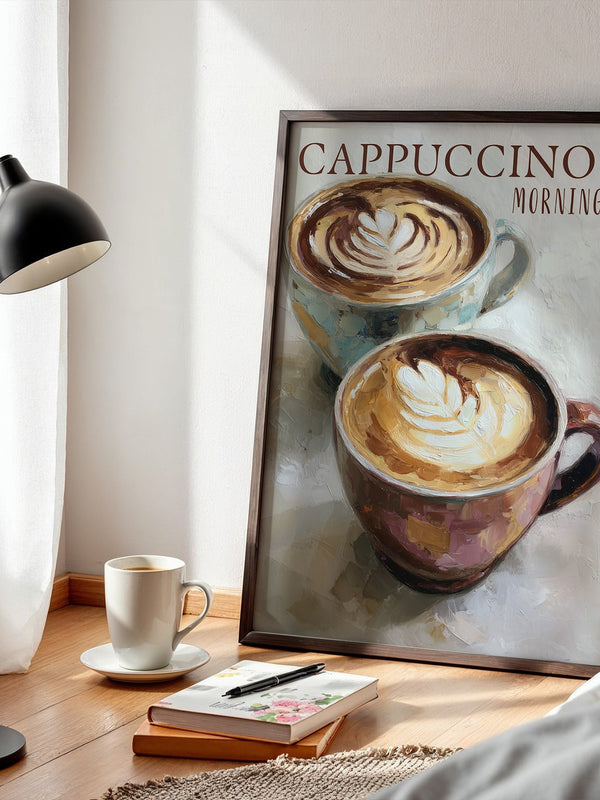 Cappuccino Malerei Pastelltöne