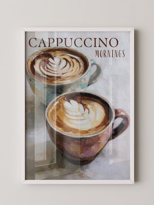 Cappuccino Malerei Pastelltöne