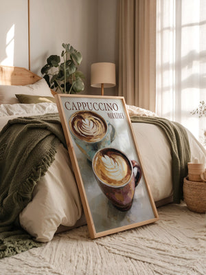 Cappuccino Malerei Pastelltöne