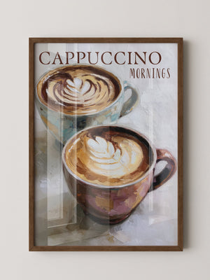 Cappuccino Malerei Pastelltöne
