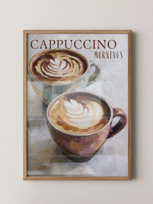 Cappuccino Malerei Pastelltöne