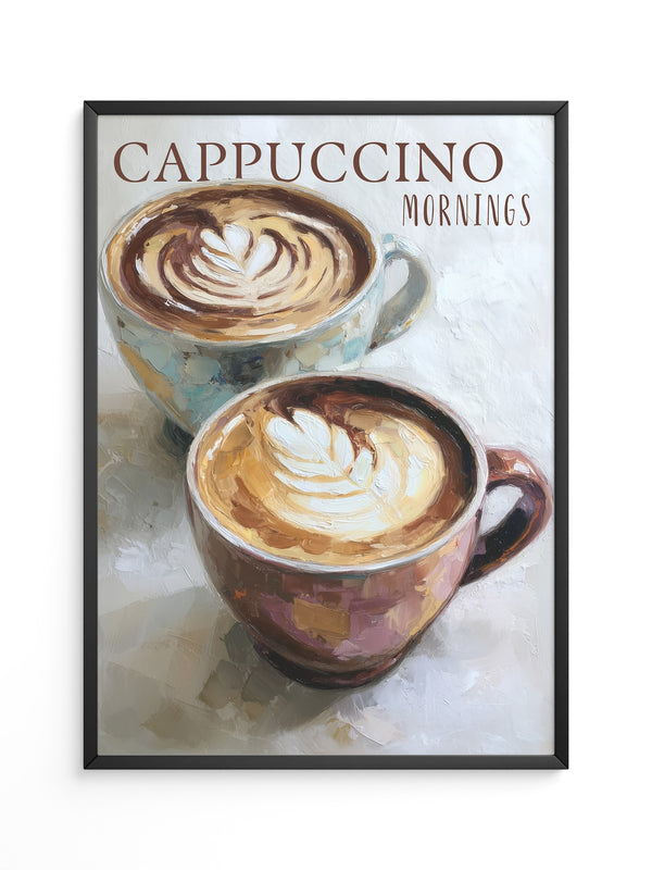 Cappuccino Malerei Pastelltöne