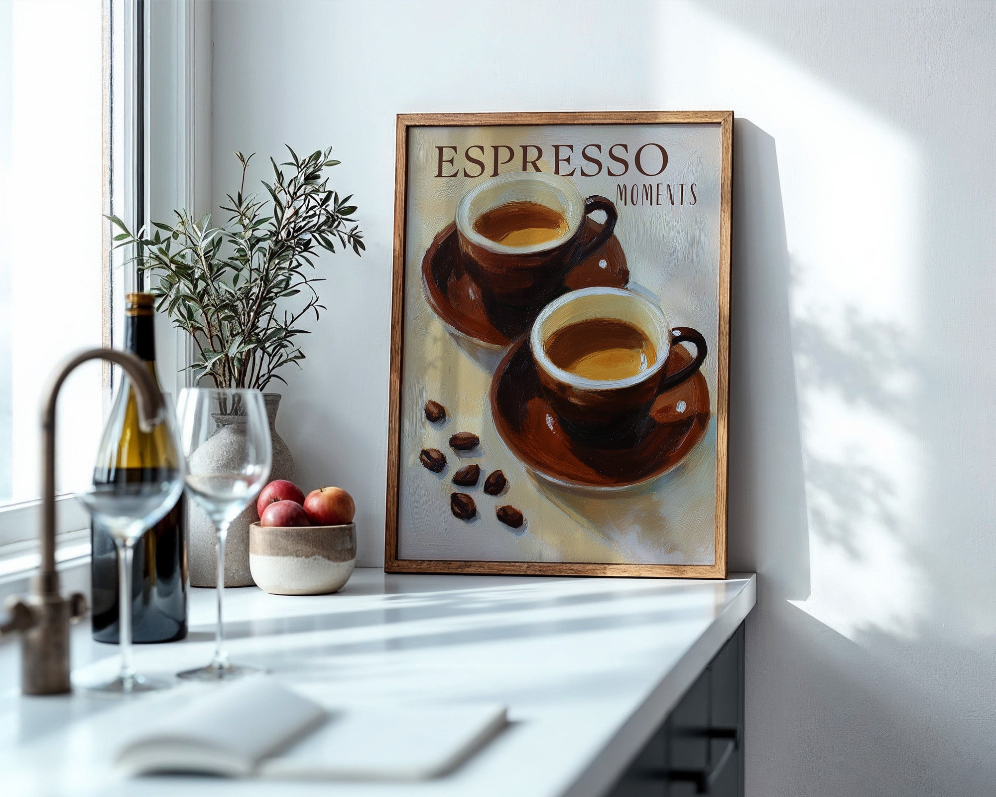 Espresso Tassen malerisch