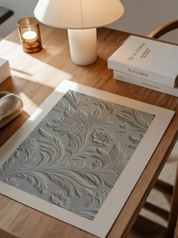 Barock Floral Reliefstruktur