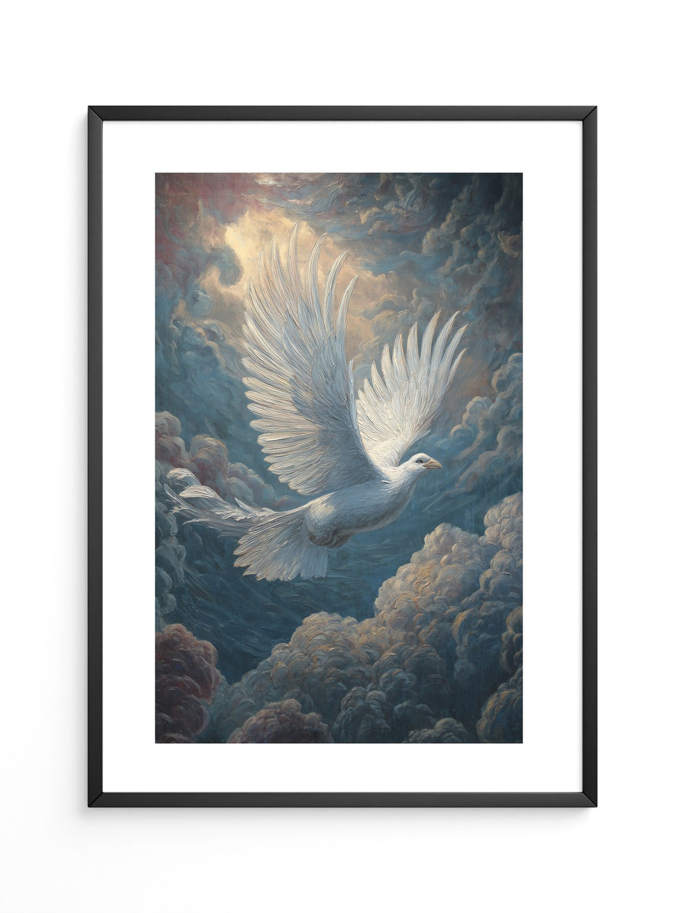 Himmelsvogel strahlende Flügel