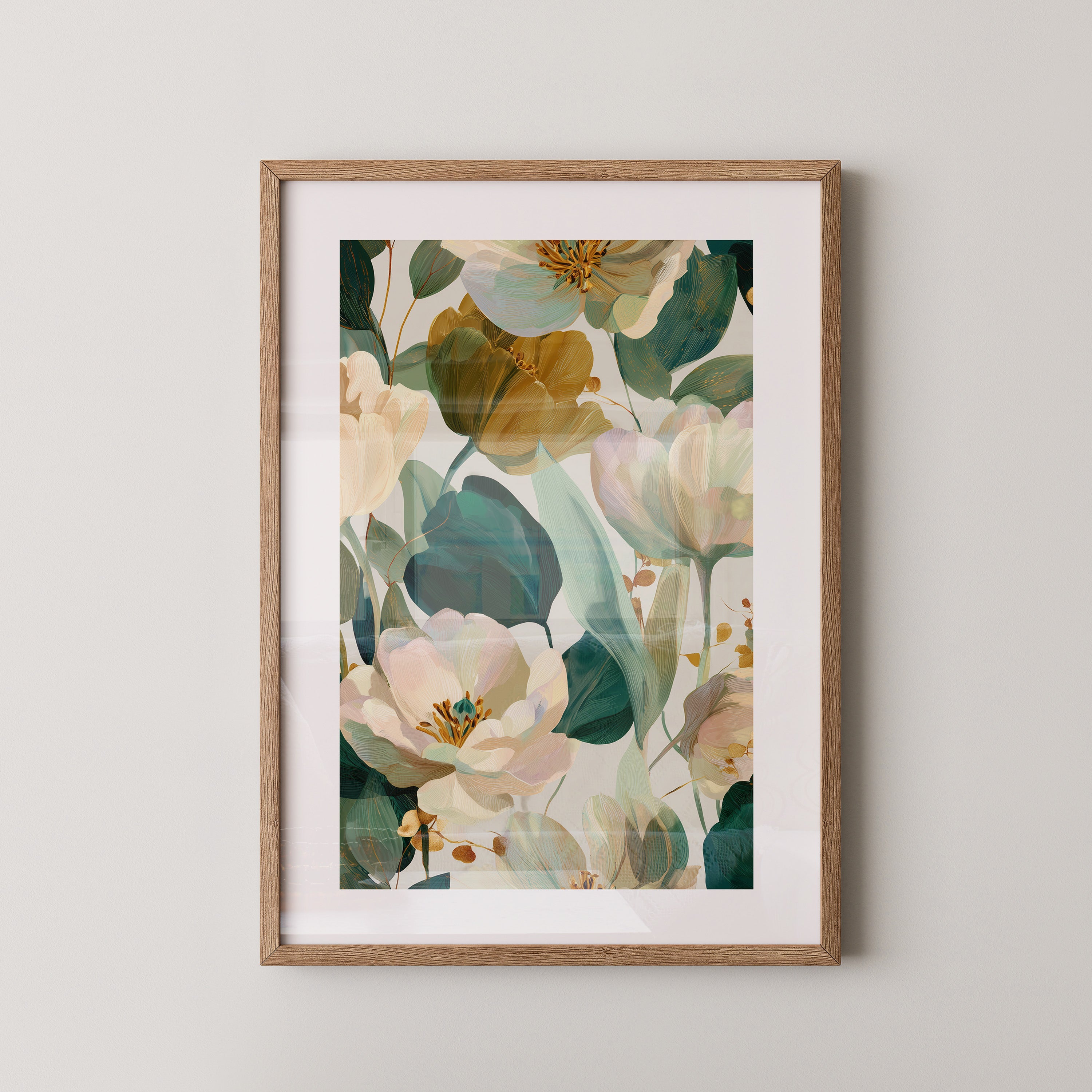 Blütenpracht Pastellfarben Vintage