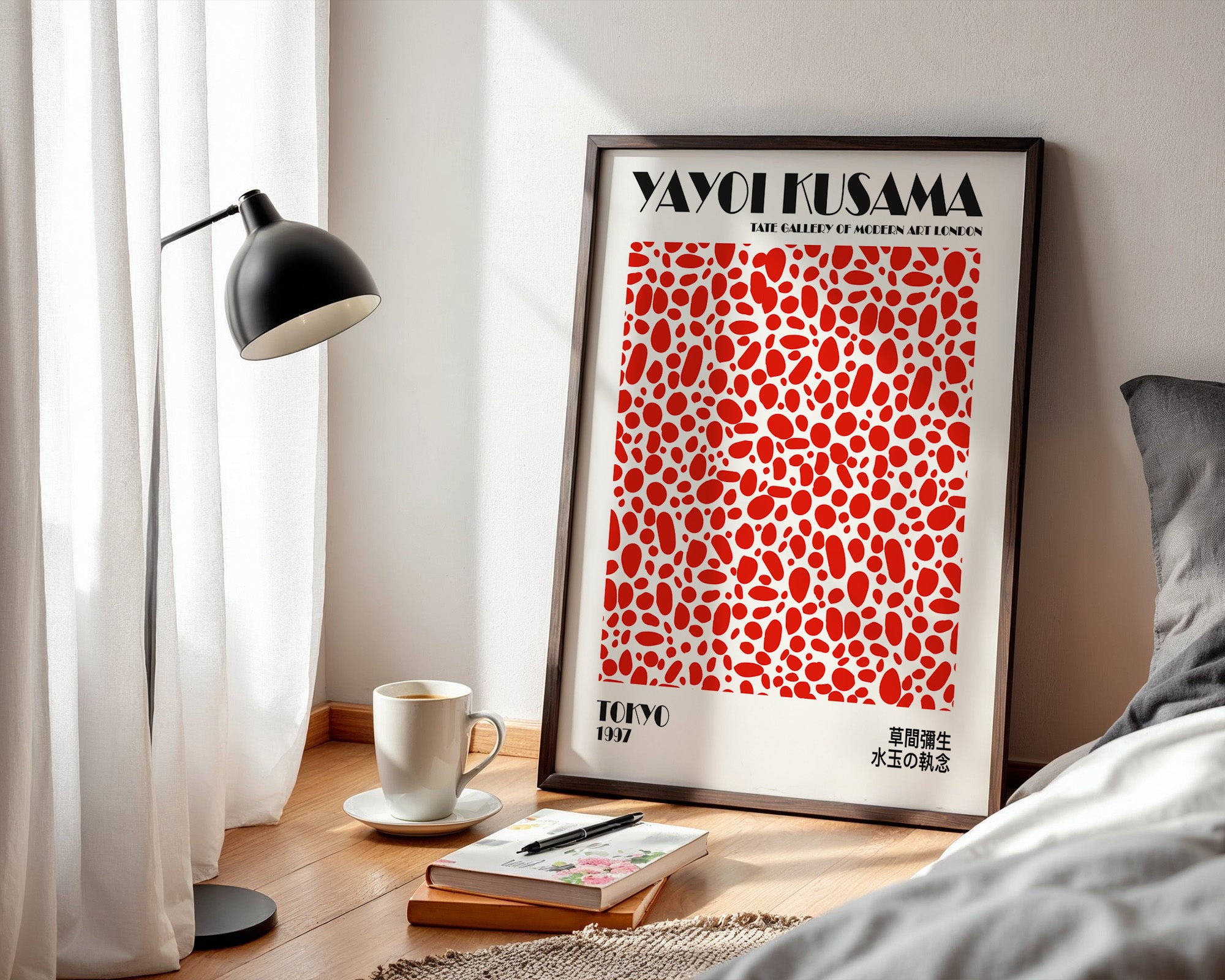 Rotmuster Abstrakt Punktemotiv