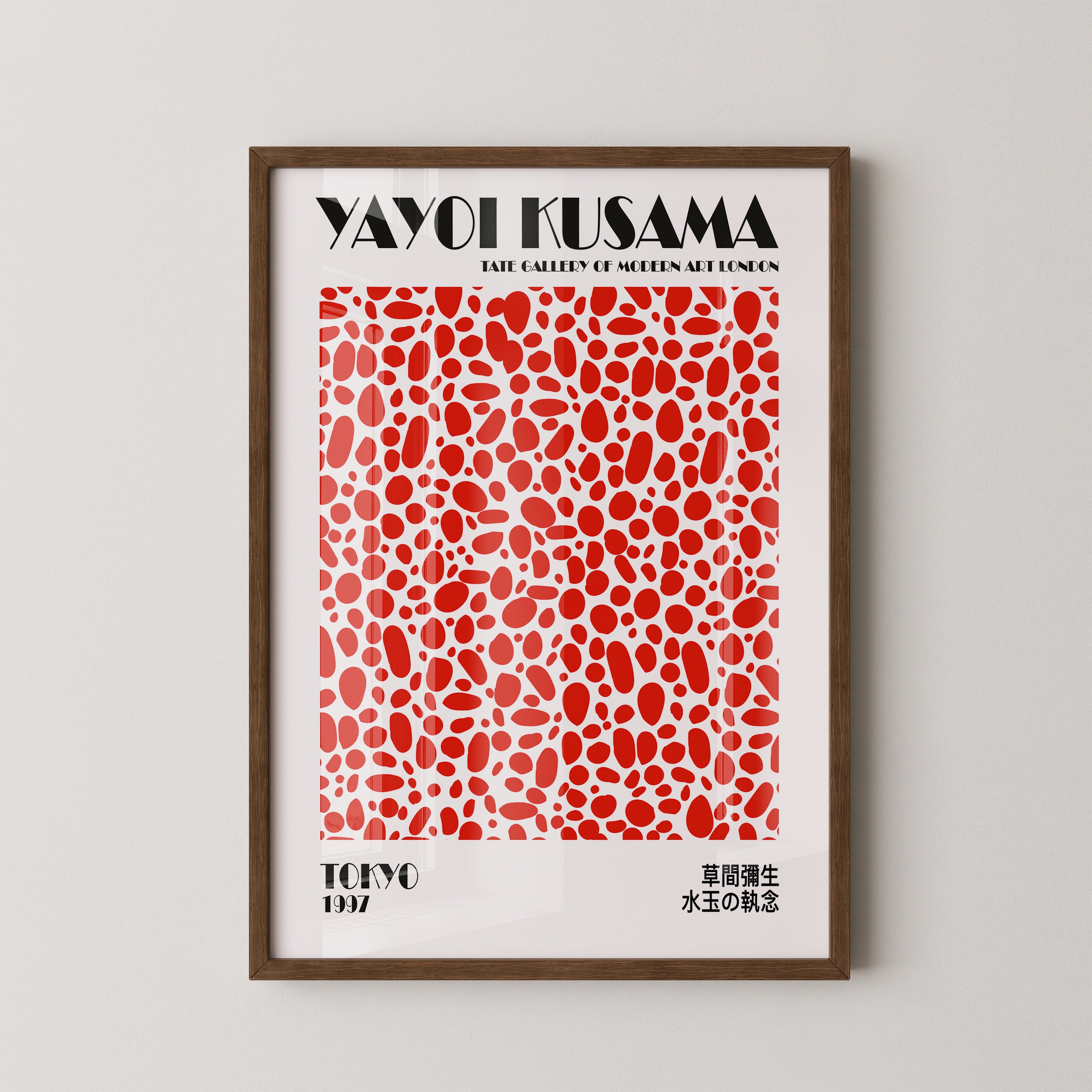 Rotmuster Abstrakt Punktemotiv