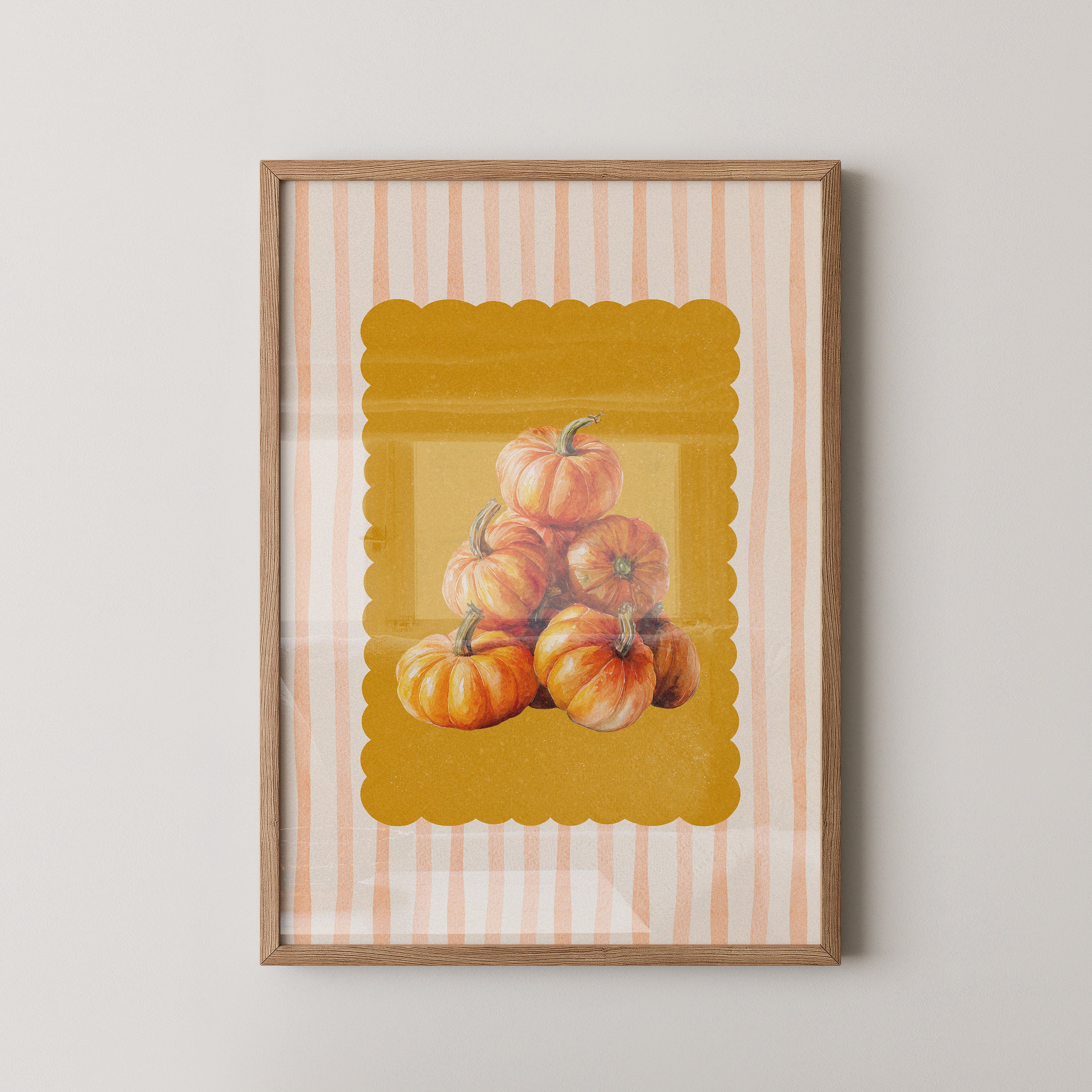 Kürbisstapel Retro Look