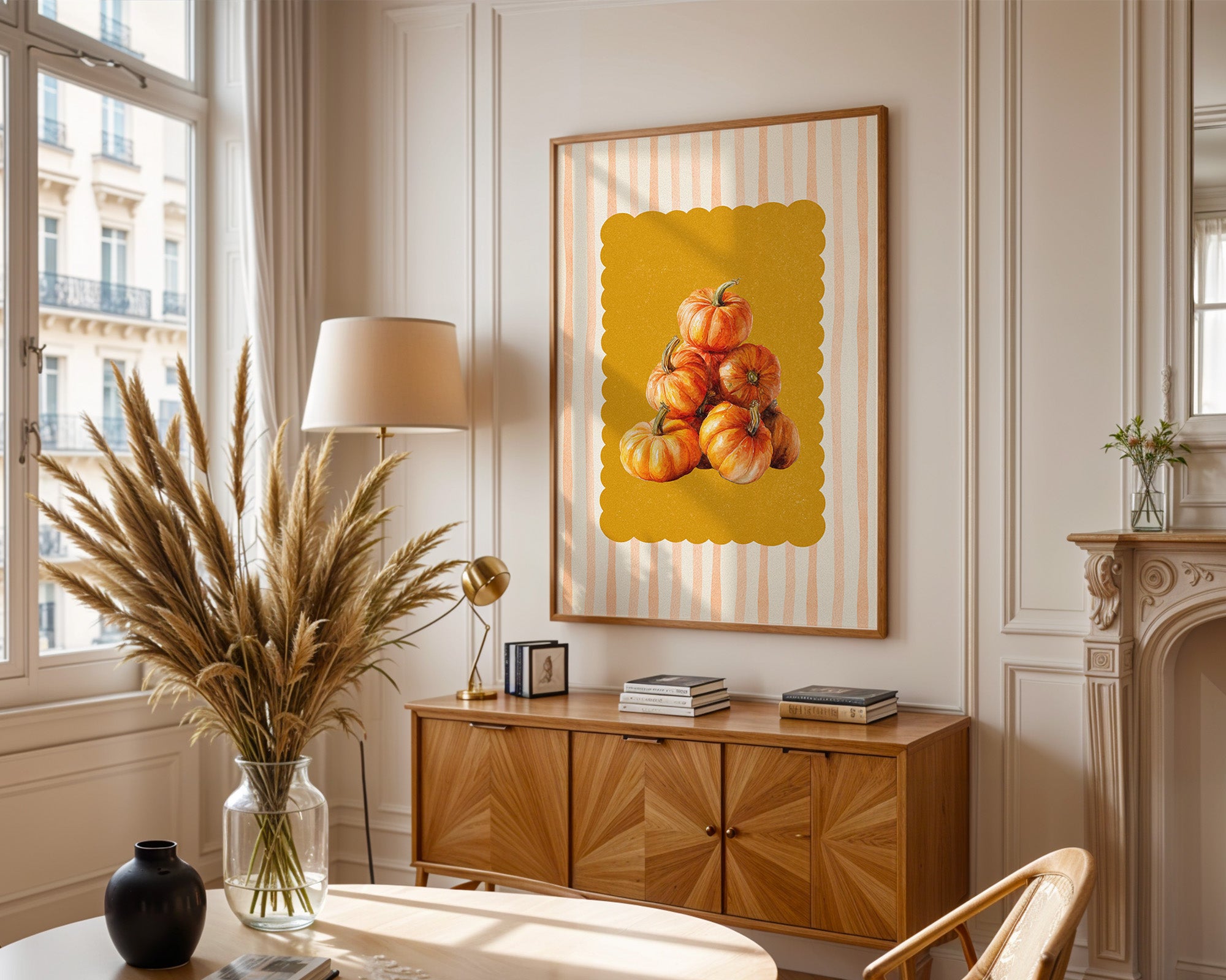 Kürbisstapel Retro Look