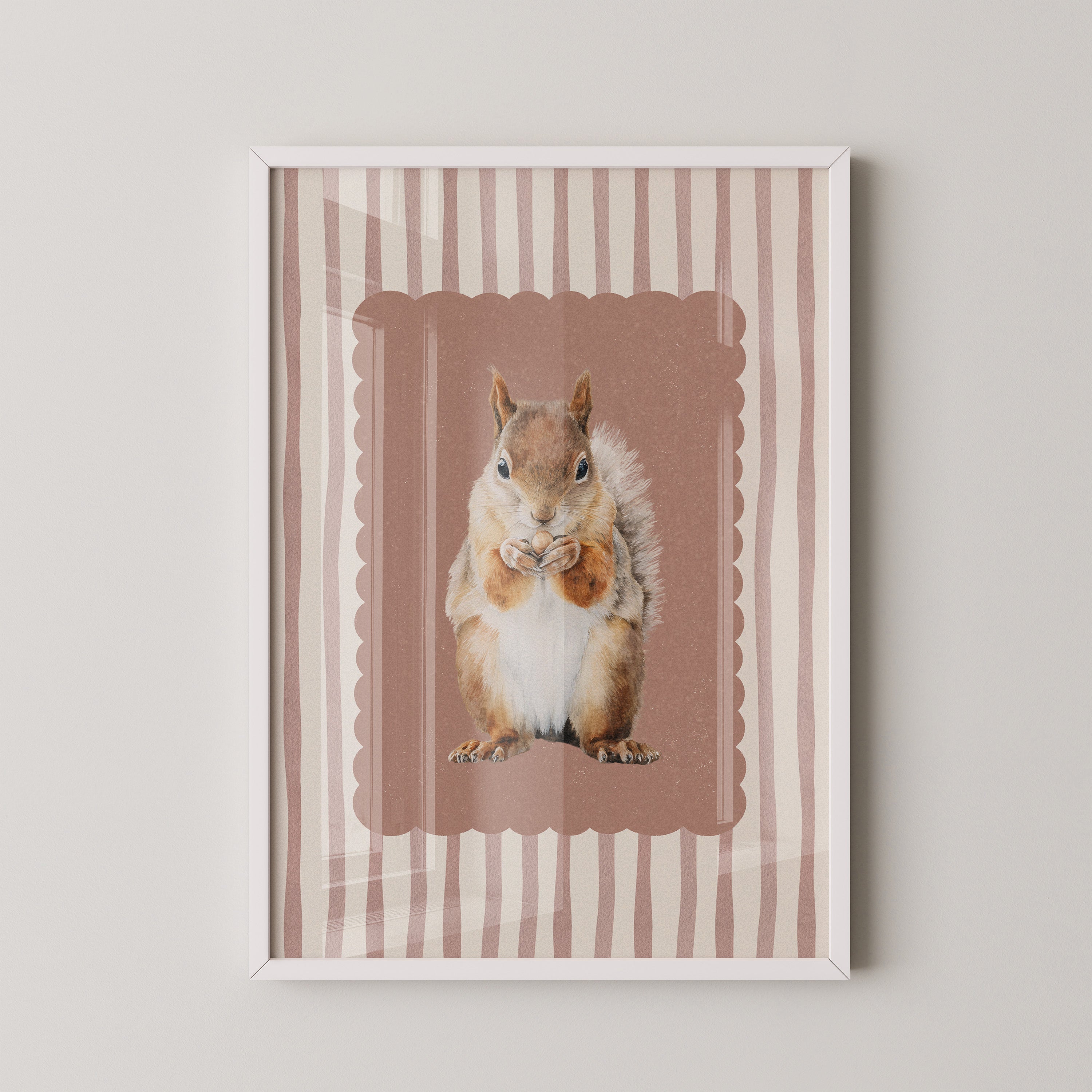 Eichhörnchen Streifen Vintage