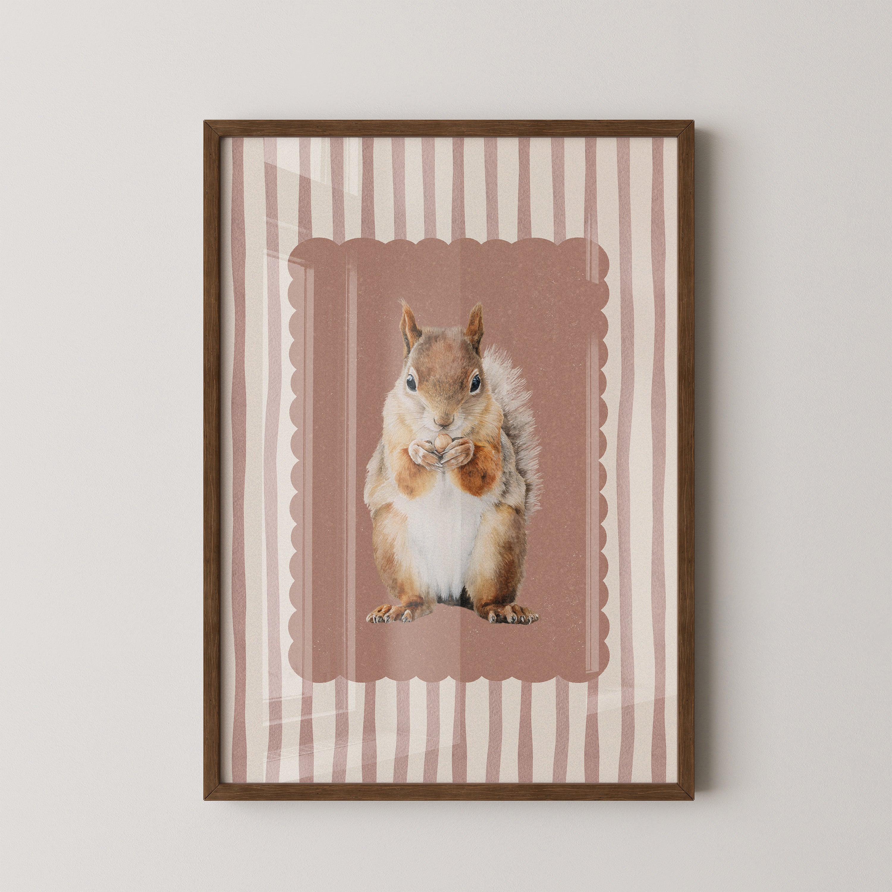 Eichhörnchen Streifen Vintage