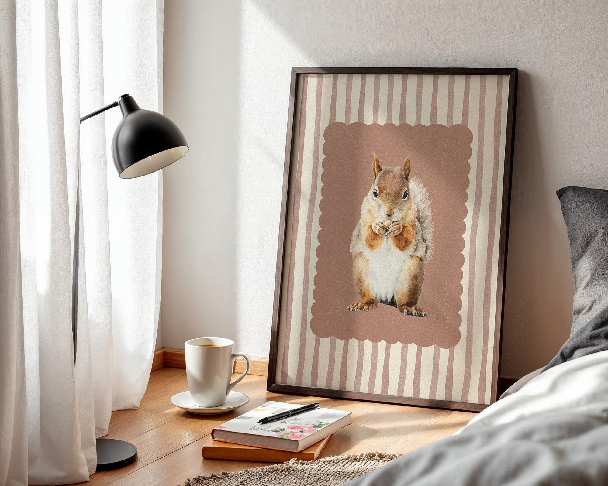 Eichhörnchen Streifen Vintage