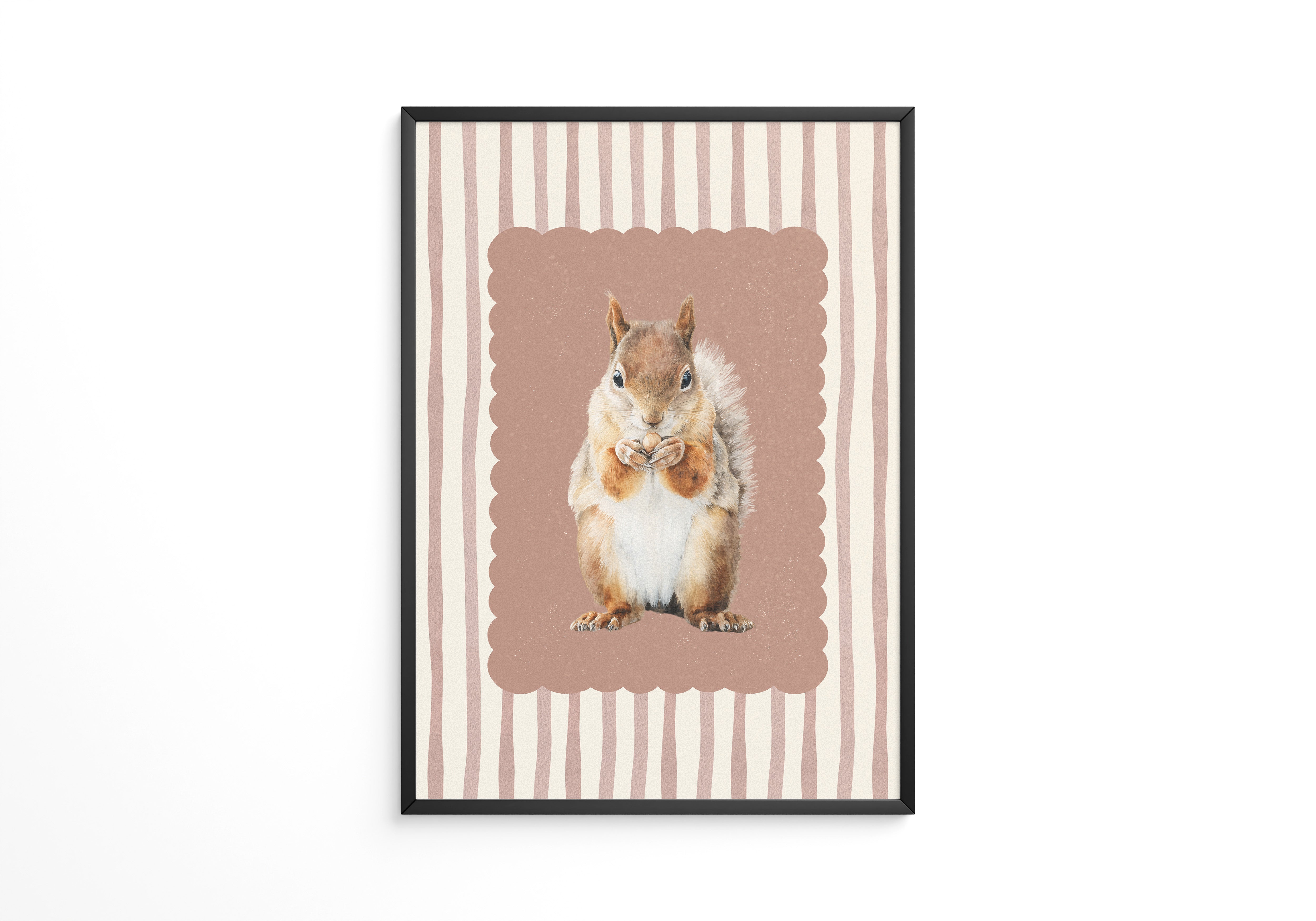 Eichhörnchen Streifen Vintage