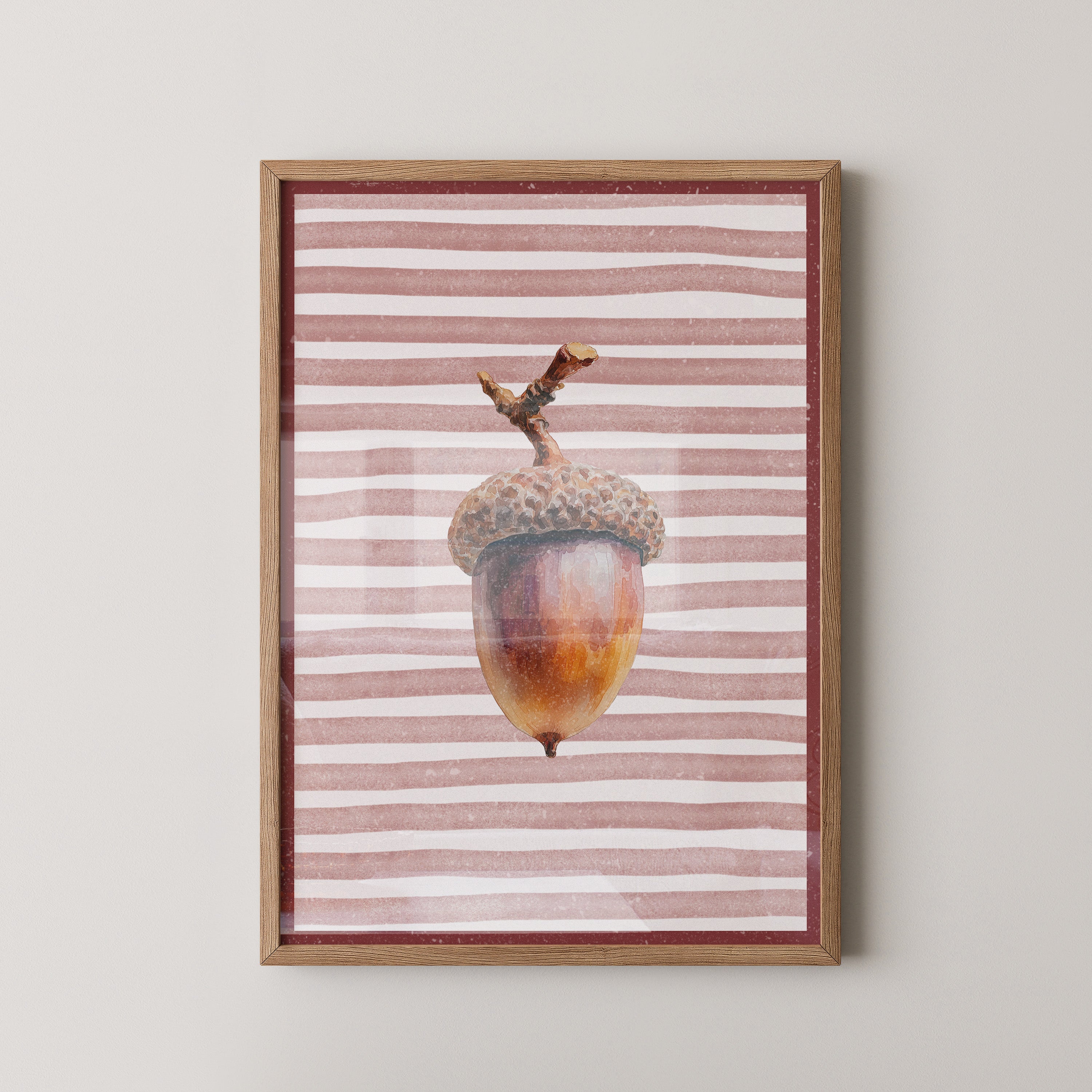 Eichel Aquarell Streifenmuster