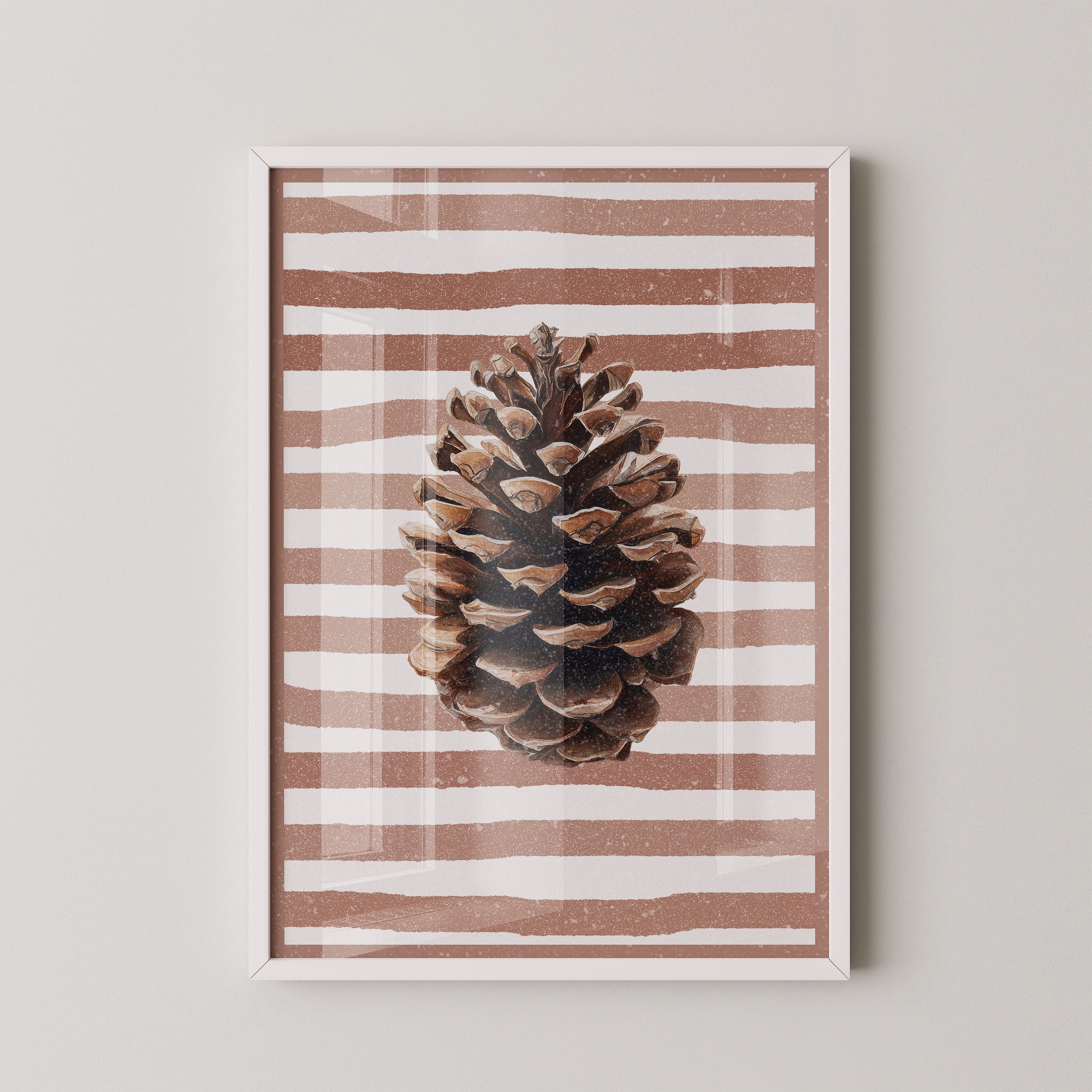 Zapfen Streifenmuster Retro