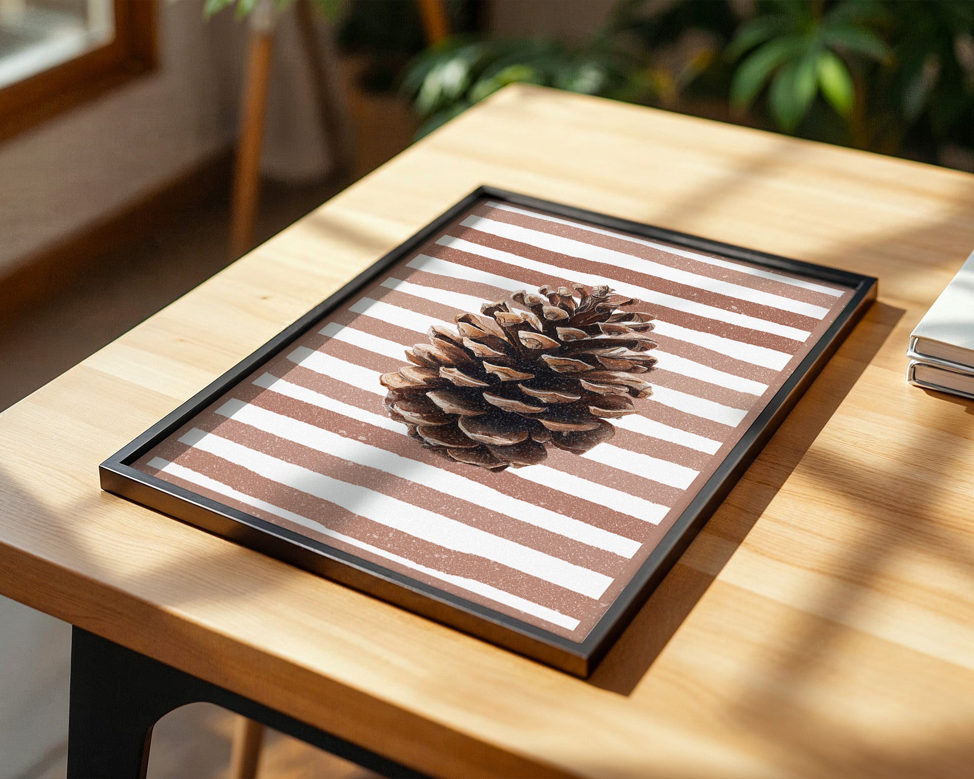 Zapfen Streifenmuster Retro