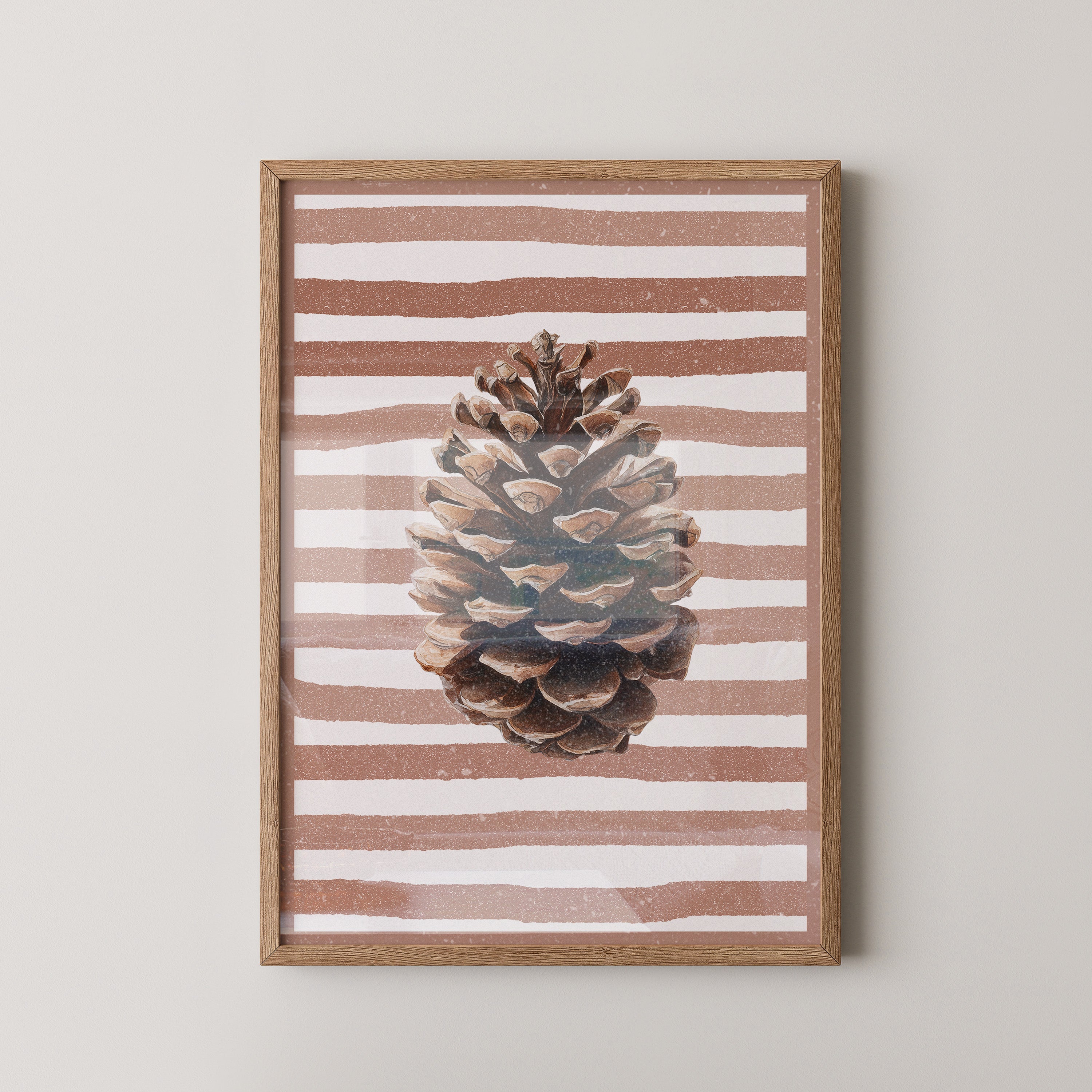 Zapfen Streifenmuster Retro