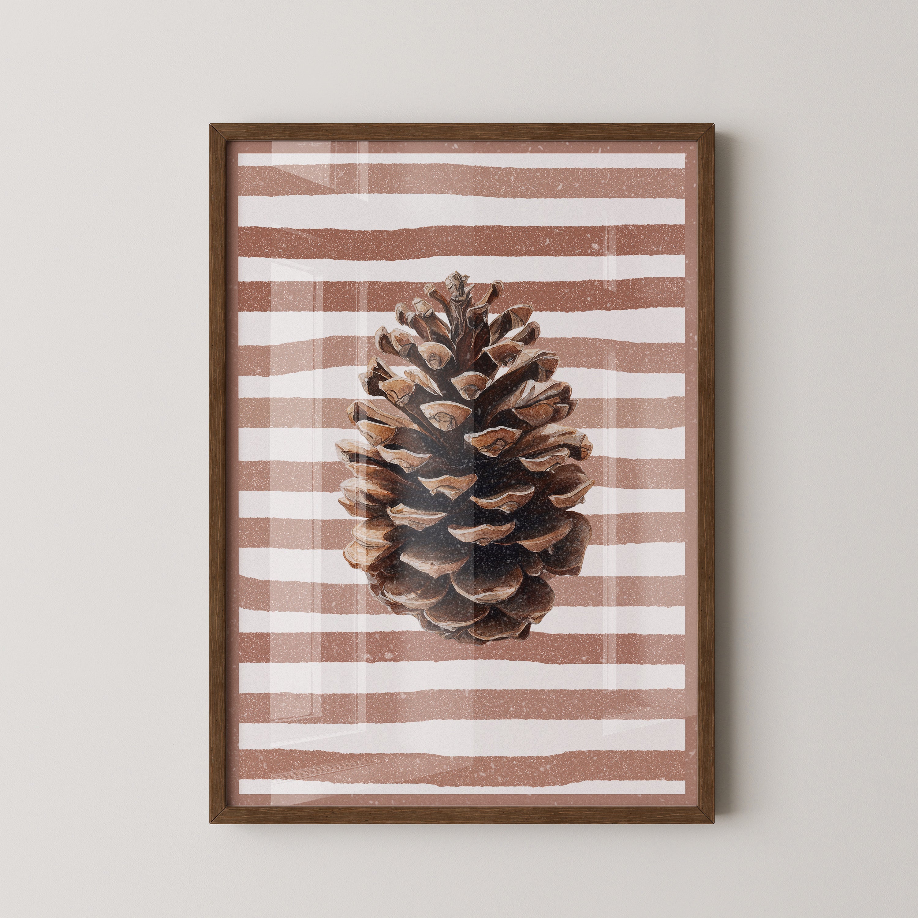 Zapfen Streifenmuster Retro