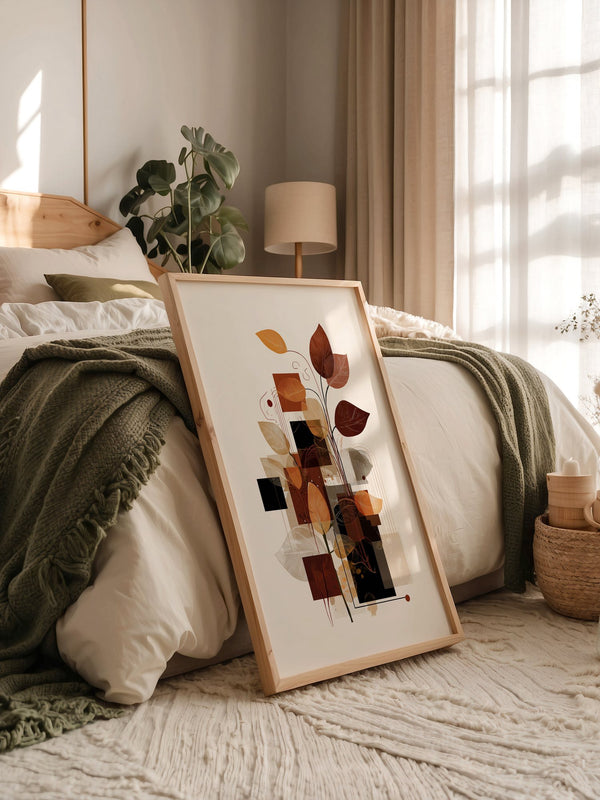 Herbstlaub Abstrakt Geometrisch