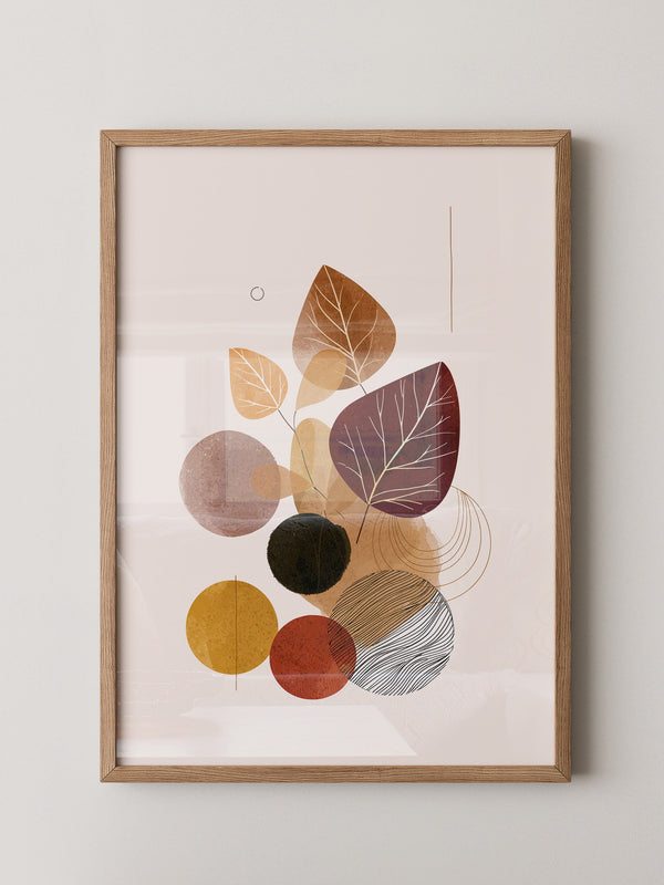 Herbstliche Blätter Geometrie