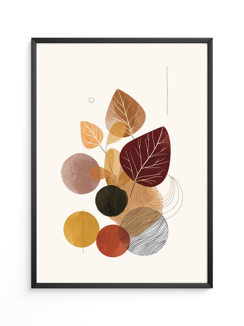 Herbstliche Blätter Geometrie