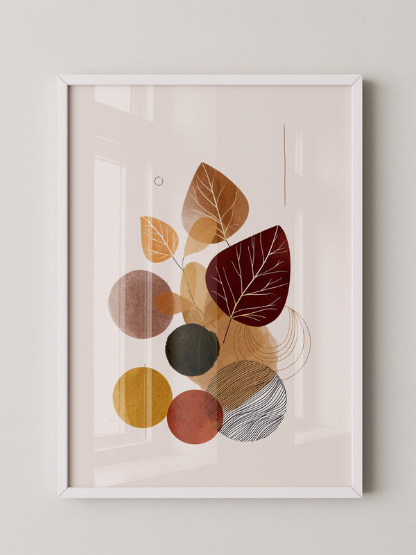 Herbstliche Blätter Geometrie