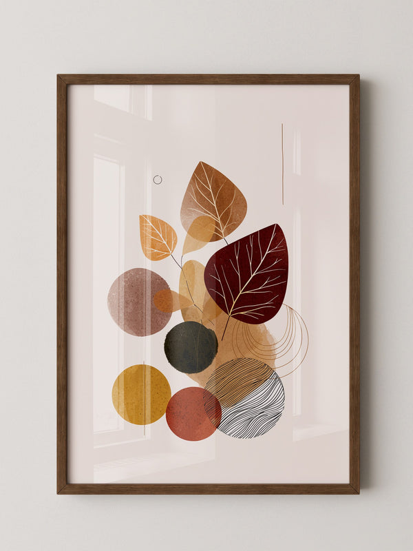Herbstliche Blätter Geometrie