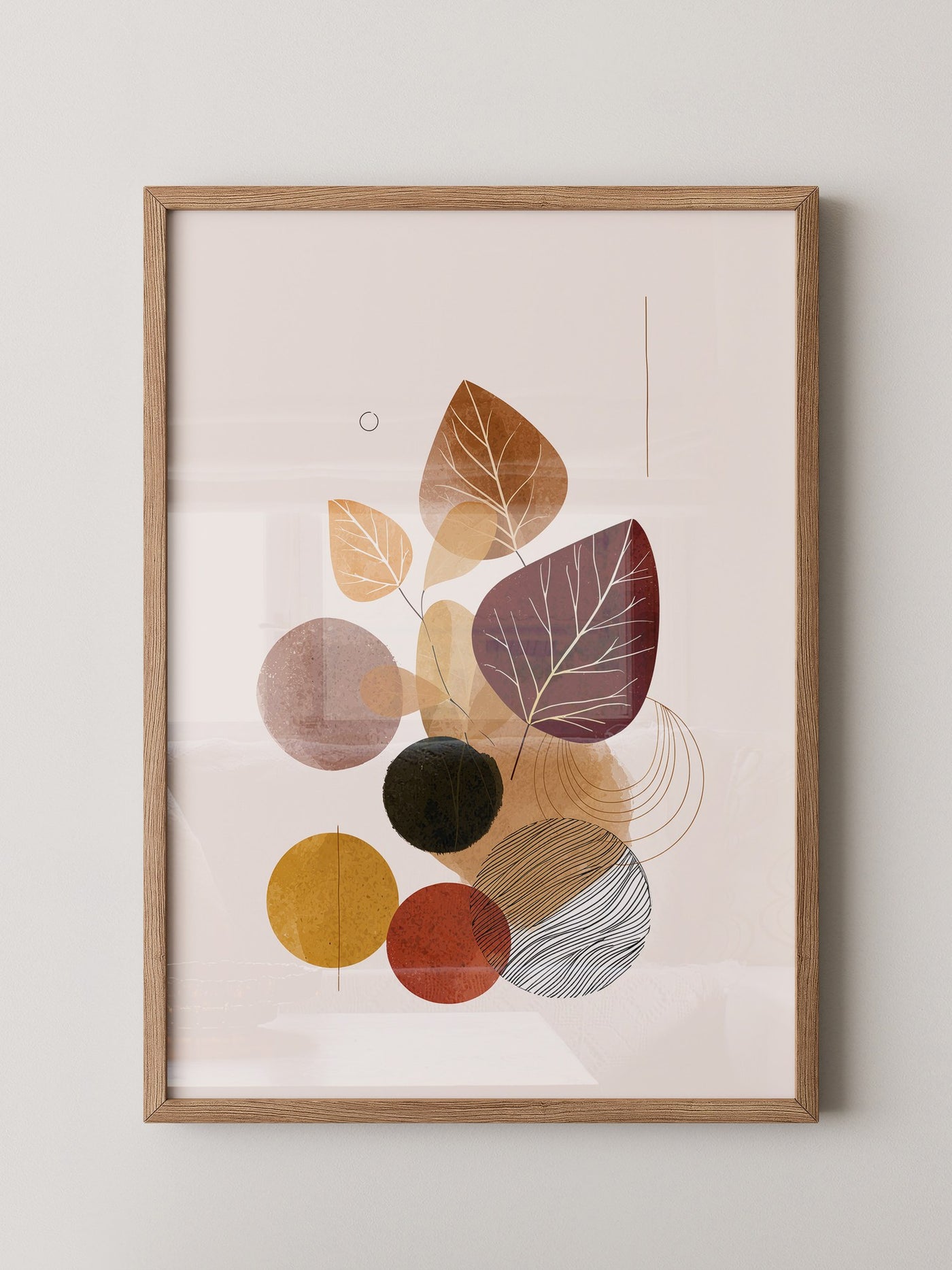 Herbstliche Blätter Geometrie