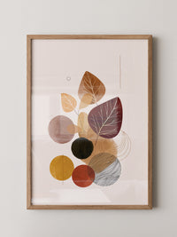 Herbstliche Blätter Geometrie