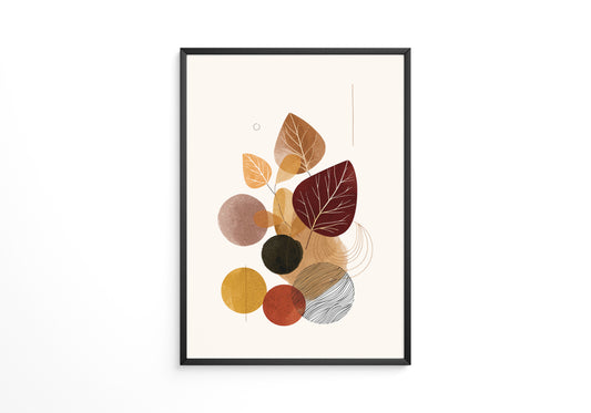 Herbstliche Blätter Geometrie