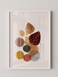 Herbstliche Blätter Geometrie