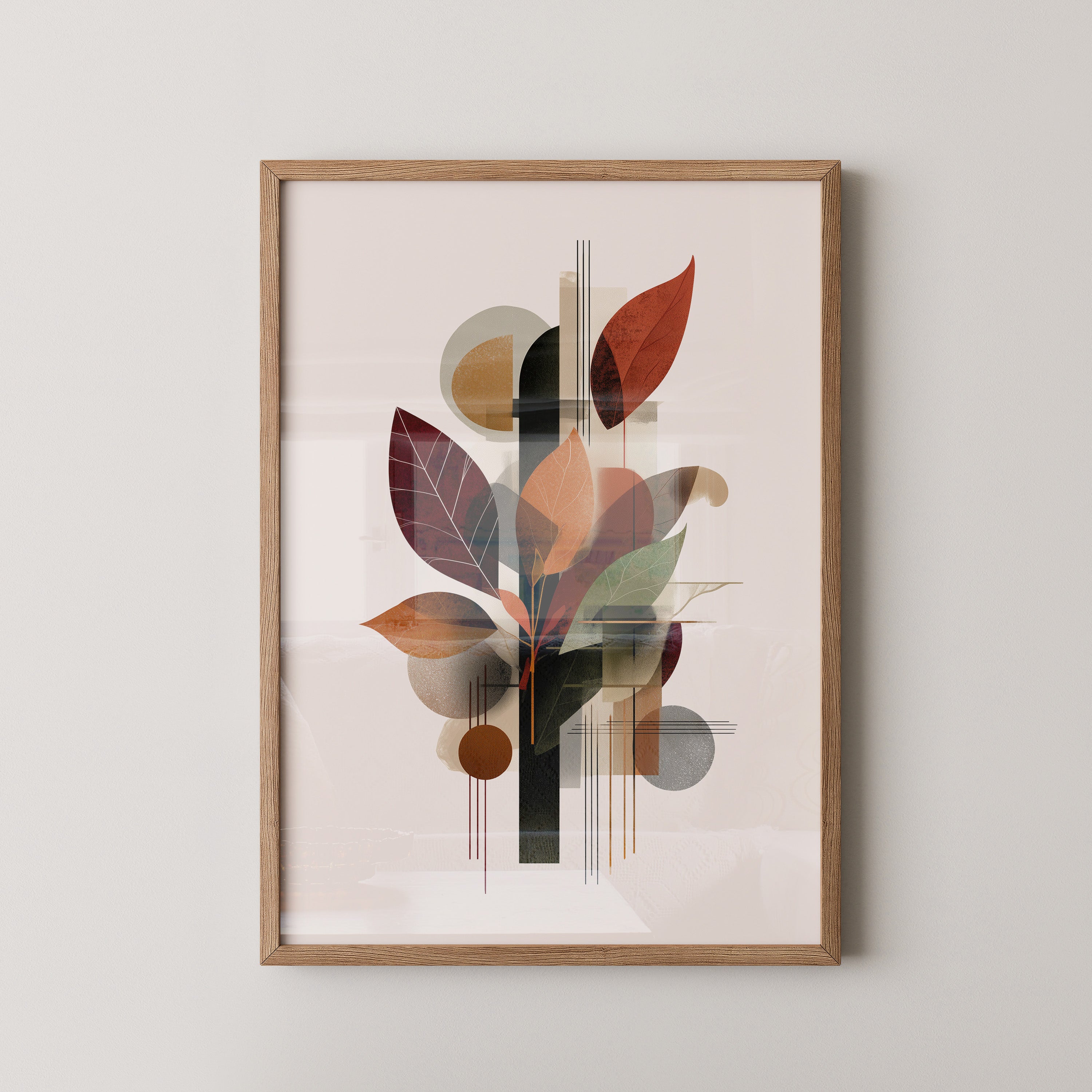 Herbstblätter Geometrische Abstraktion